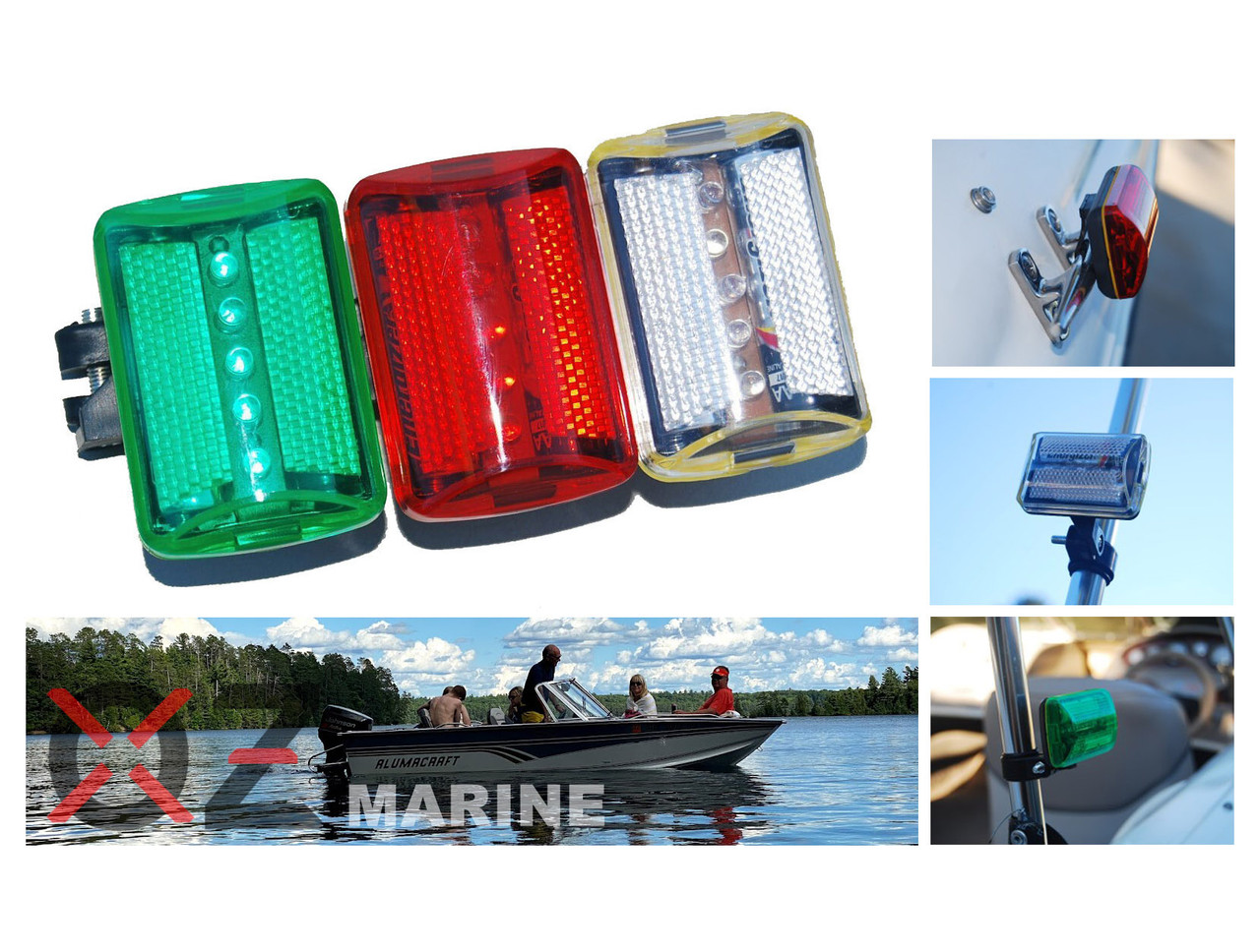 Wearable LED safety light example for Fishing Dock Safety Light visibility testing