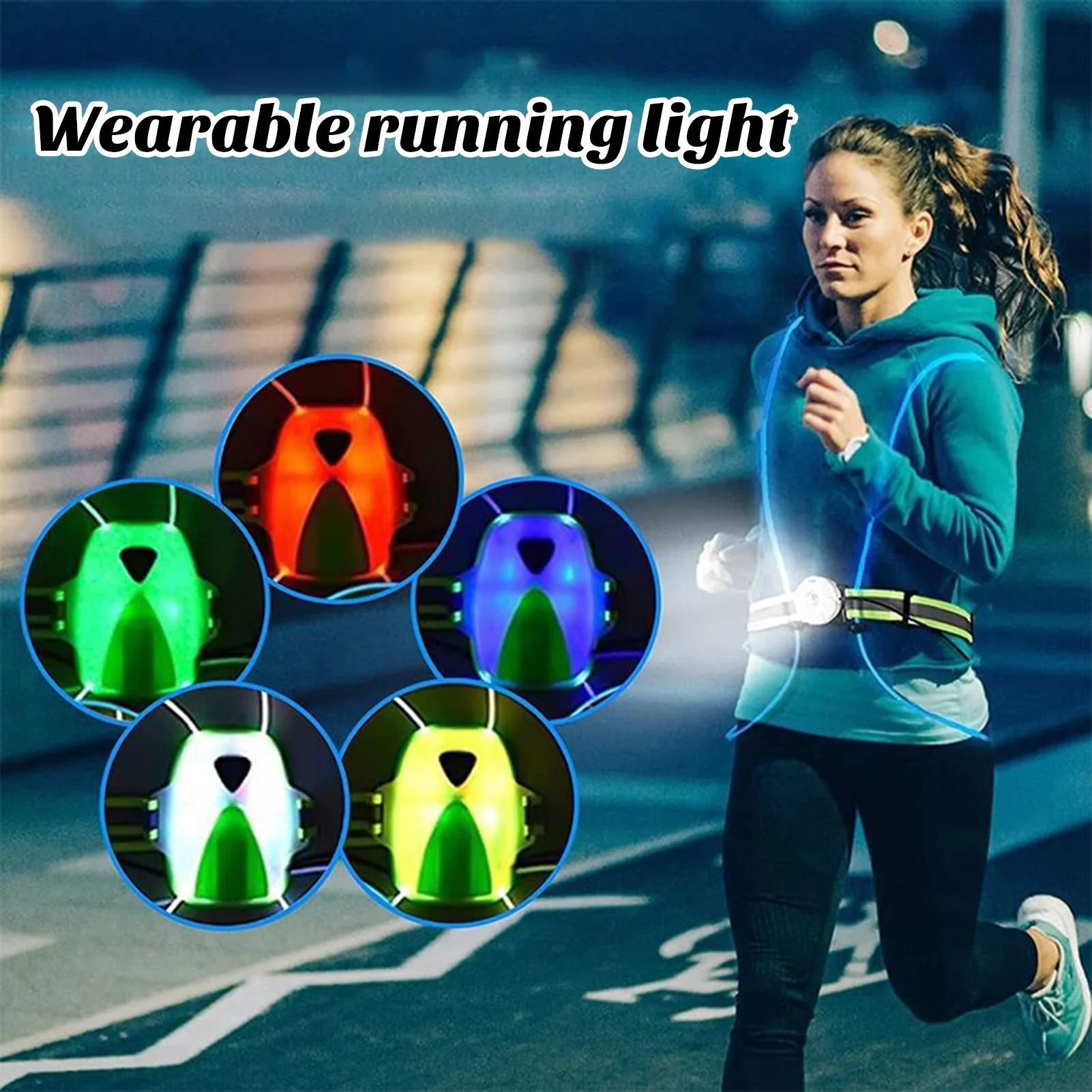 wearable LED safety light cluster hub image for Outdoor Sports Recreation